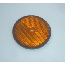 REFLECTOR - ORANGE - WITH HOLE FOR SCREW -  (60mm) - ORIGINAL JAWA PART